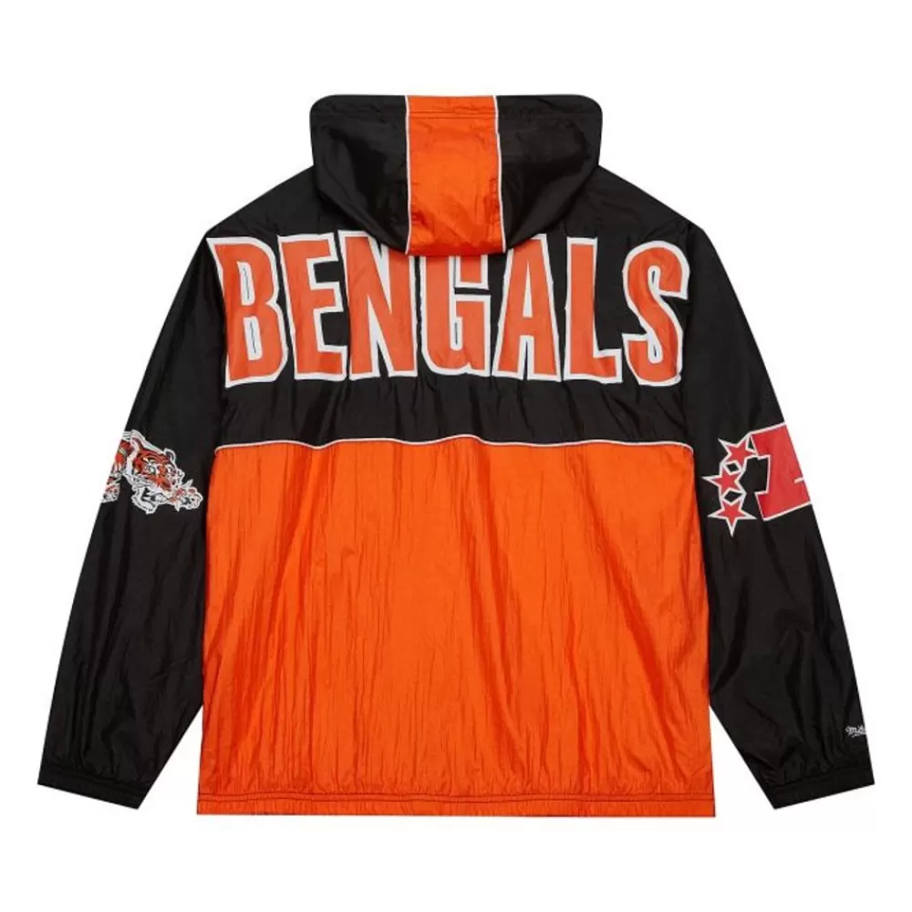 Apparel Mitchell & Ness Jackets & Outerwear-Team Og 2.0 Anorak Windbreaker Cincinnati Bengals