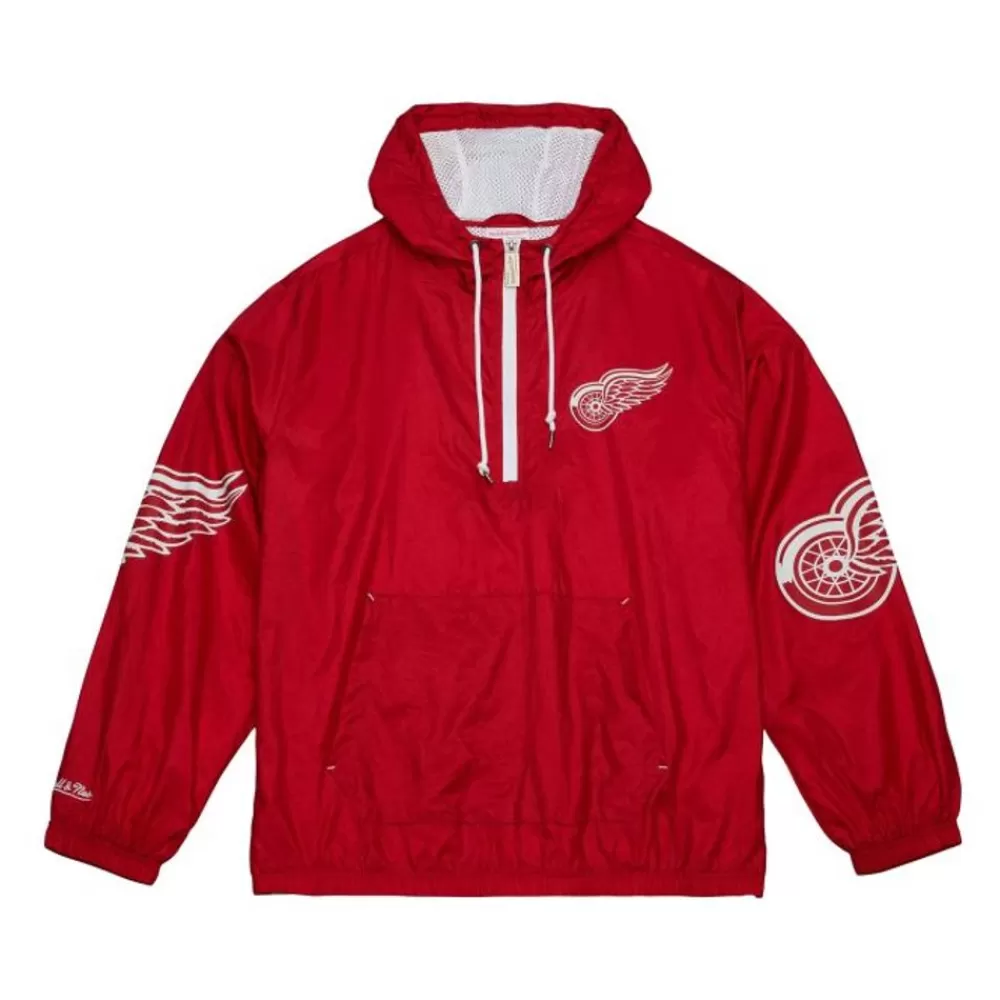 Apparel Mitchell & Ness Jackets & Outerwear-Team Og 2.0 Anorak Windbreaker Detroit Red Wings