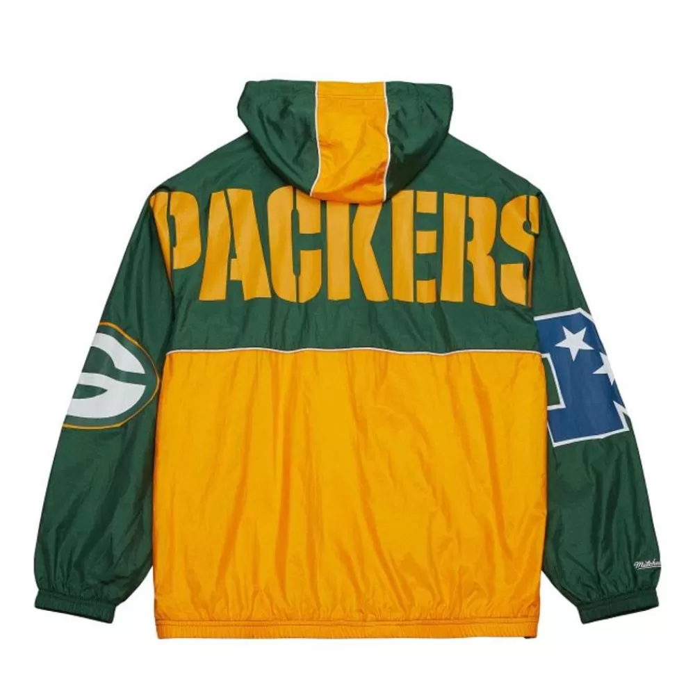 Apparel Mitchell & Ness Jackets & Outerwear-Team Og 2.0 Anorak Windbreaker Green Bay Packers