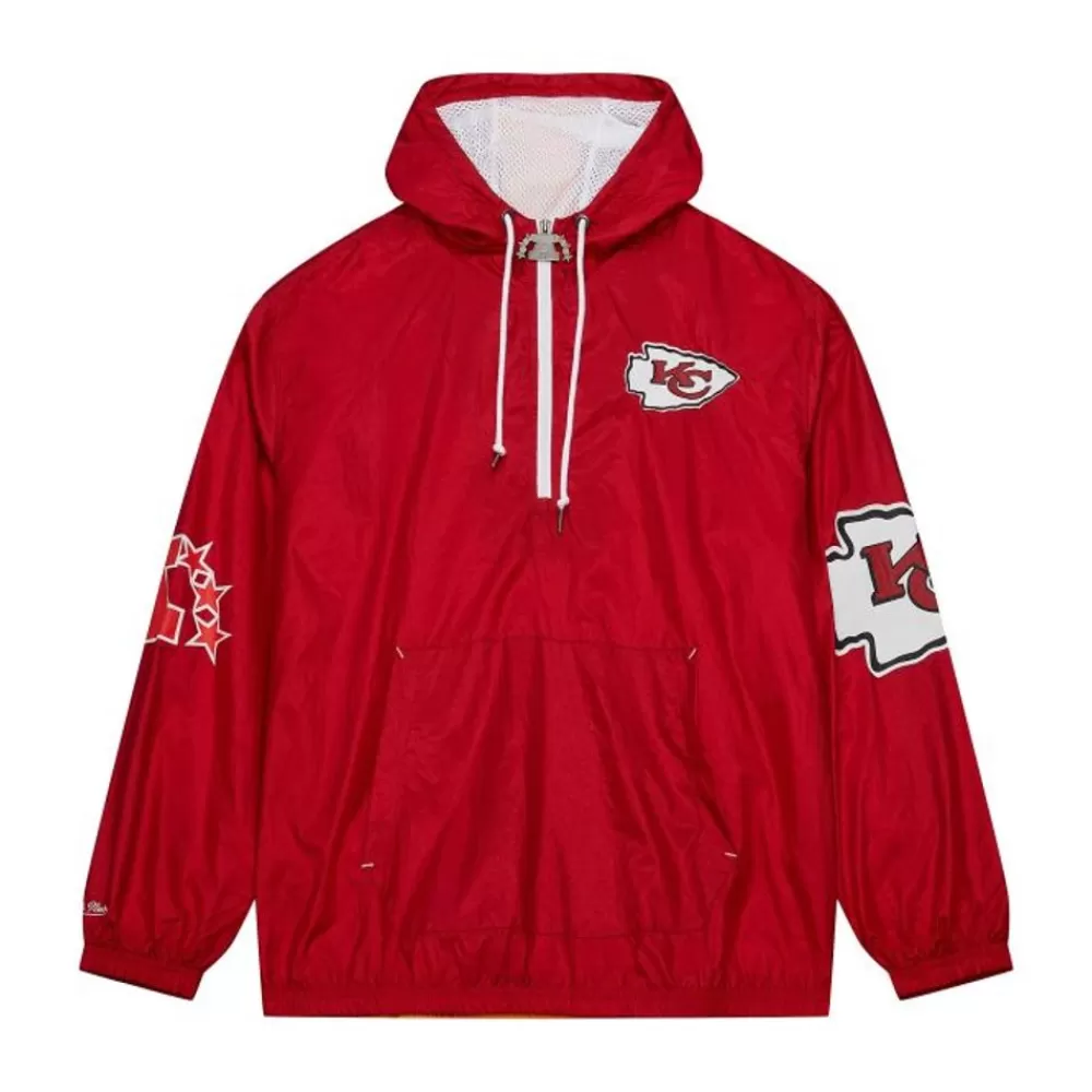 Apparel Mitchell & Ness Jackets & Outerwear-Team Og 2.0 Anorak Windbreaker Kansas City Chiefs