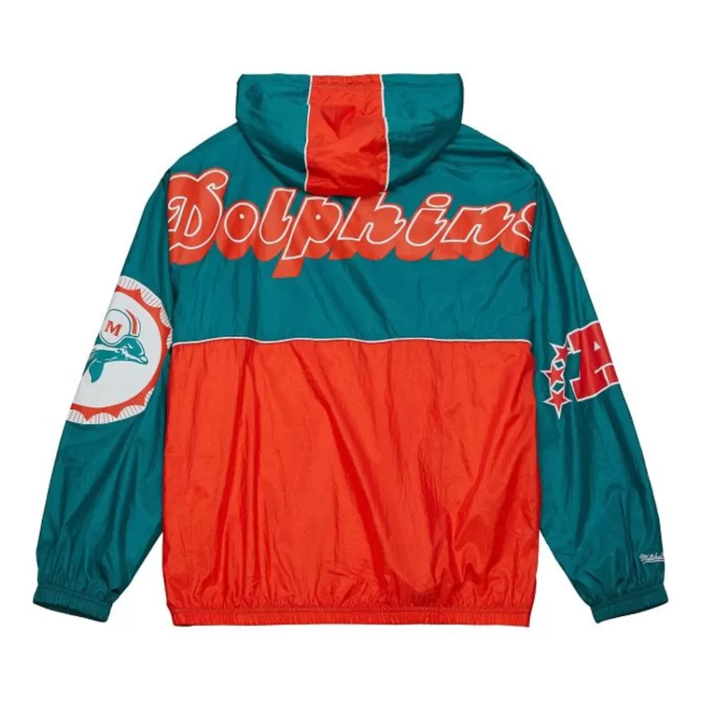 Apparel Mitchell & Ness Jackets & Outerwear-Team Og 2.0 Anorak Windbreaker Miami Dolphins