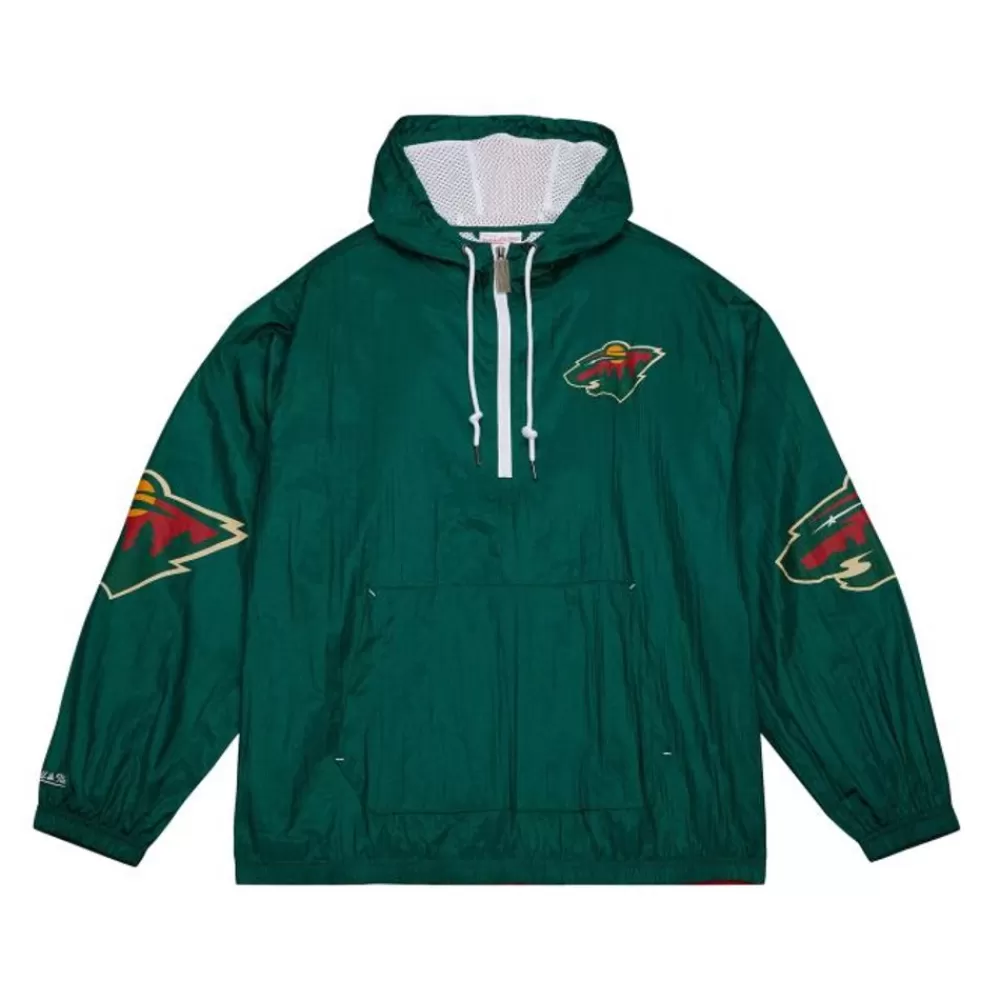 Apparel Mitchell & Ness Jackets & Outerwear-Team Og 2.0 Anorak Windbreaker Minnesota Wild