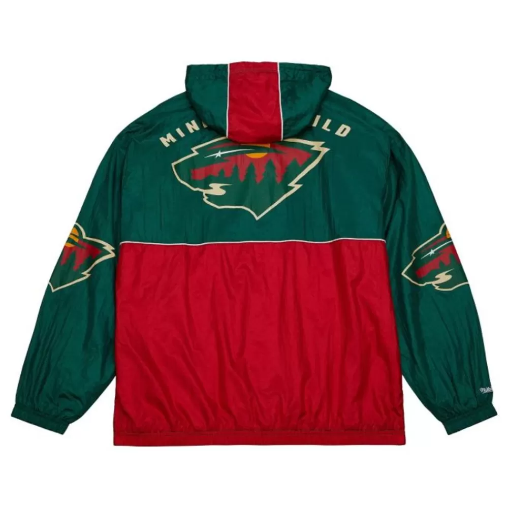 Apparel Mitchell & Ness Jackets & Outerwear-Team Og 2.0 Anorak Windbreaker Minnesota Wild