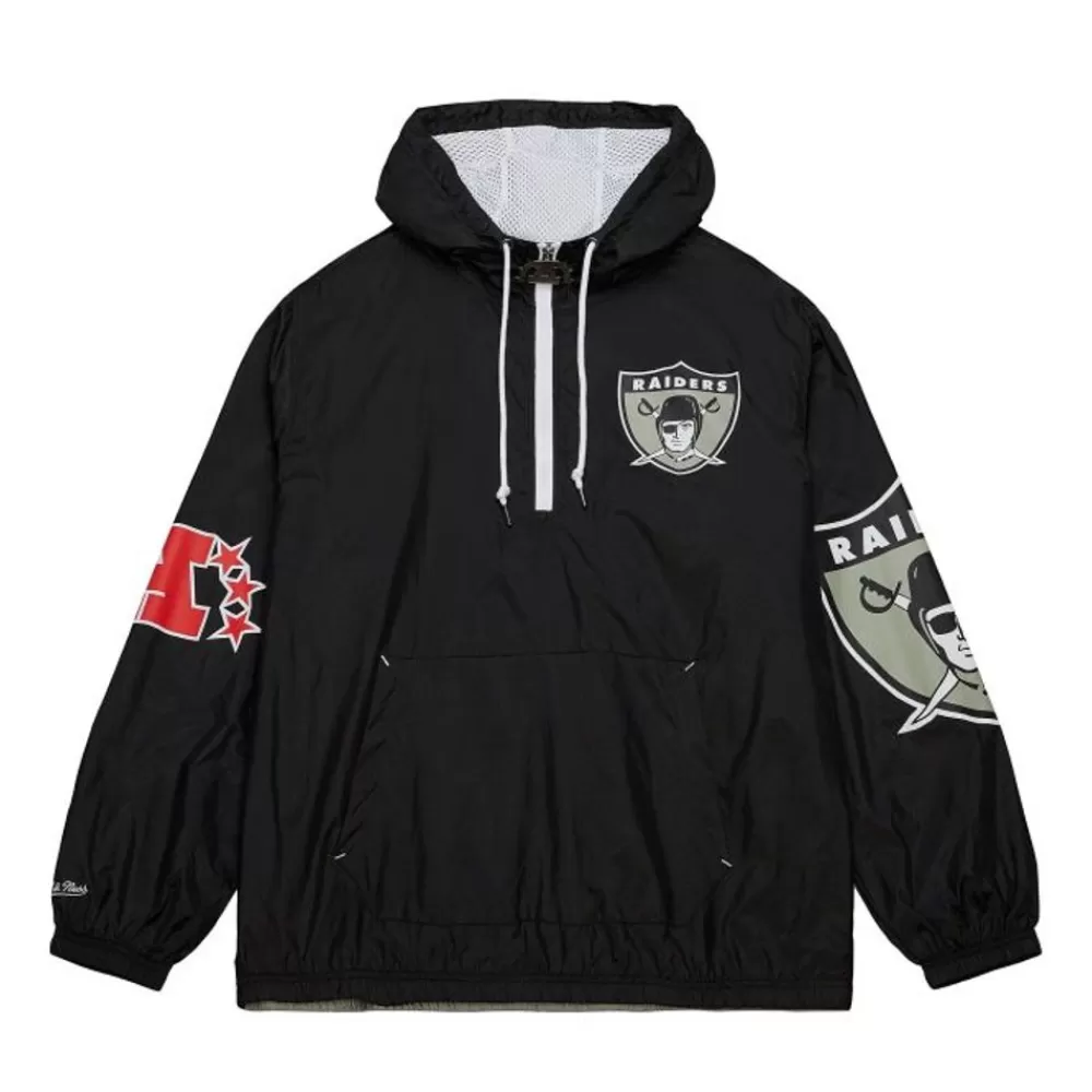 Apparel Mitchell & Ness Jackets & Outerwear-Team Og 2.0 Anorak Windbreaker Oakland Raiders