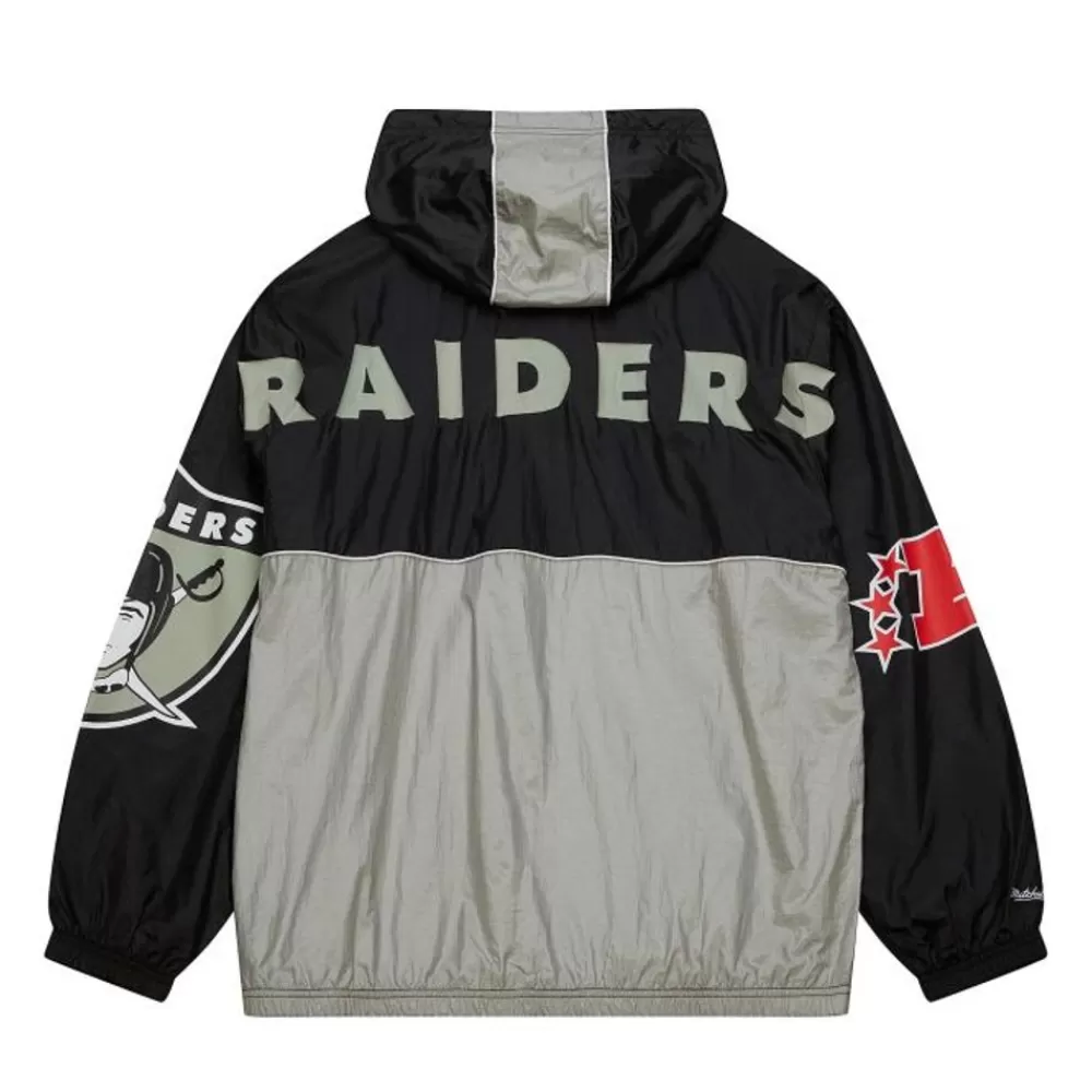 Apparel Mitchell & Ness Jackets & Outerwear-Team Og 2.0 Anorak Windbreaker Oakland Raiders