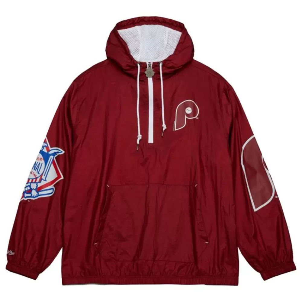 Apparel Mitchell & Ness Jackets & Outerwear-Team Og 2.0 Anorak Windbreaker Philadelphia Phillies