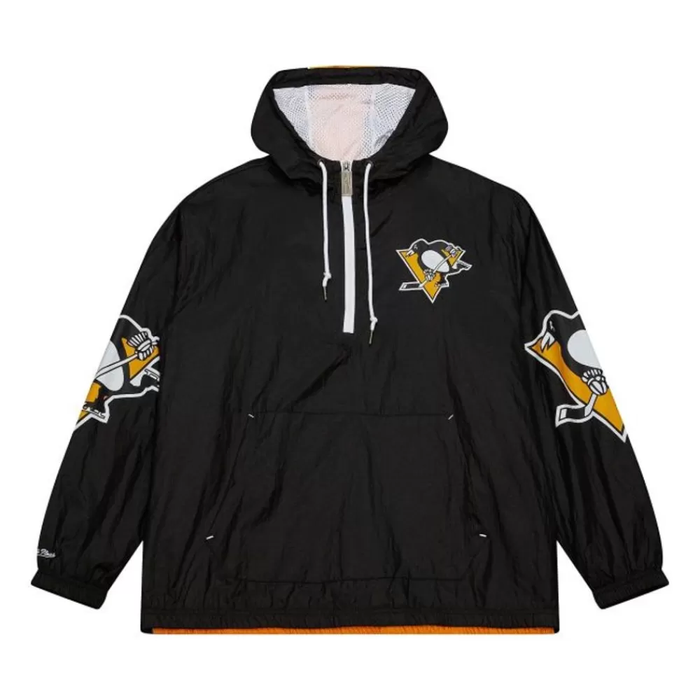 Apparel Mitchell & Ness Jackets & Outerwear-Team Og 2.0 Anorak Windbreaker Pittsburgh Penguins