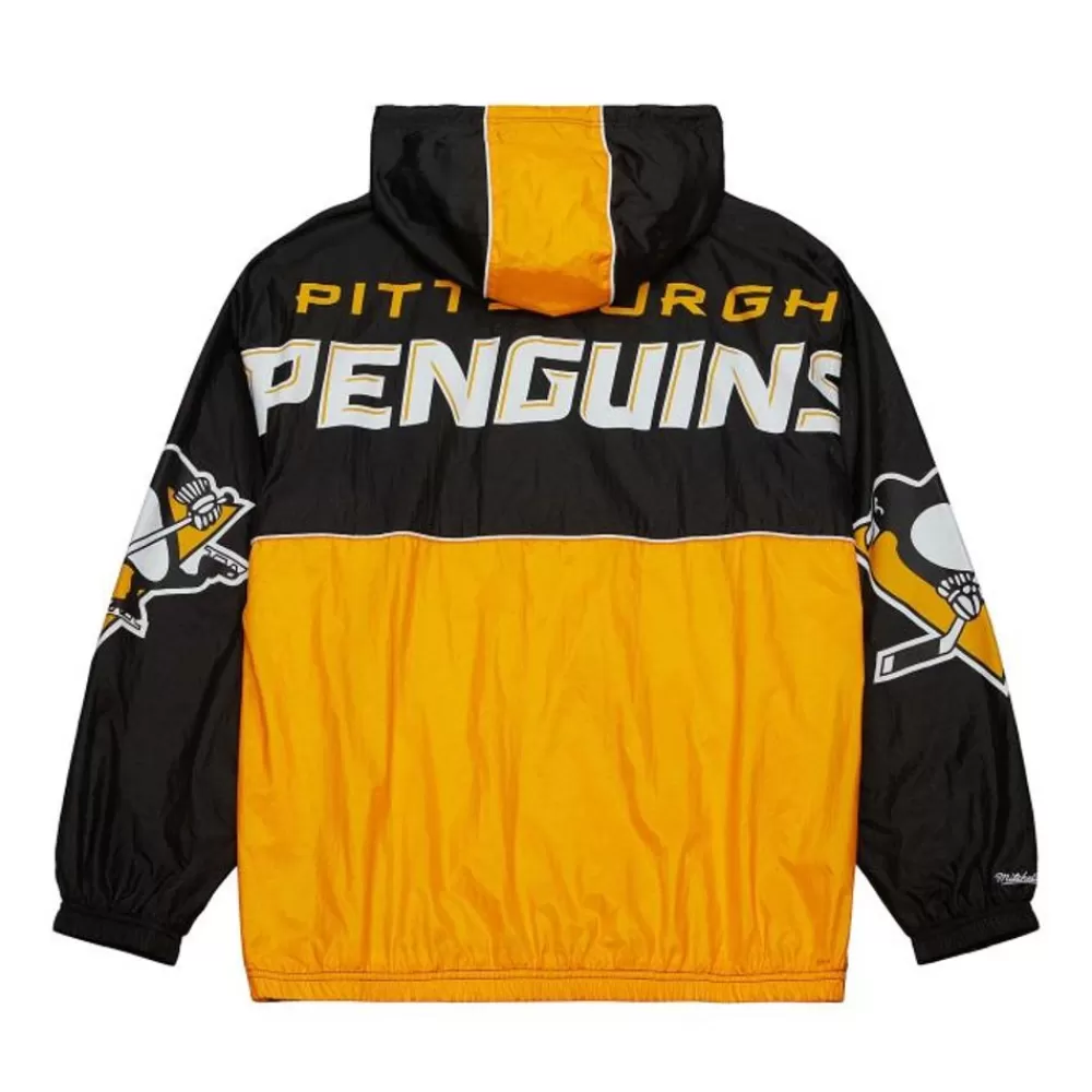 Apparel Mitchell & Ness Jackets & Outerwear-Team Og 2.0 Anorak Windbreaker Pittsburgh Penguins