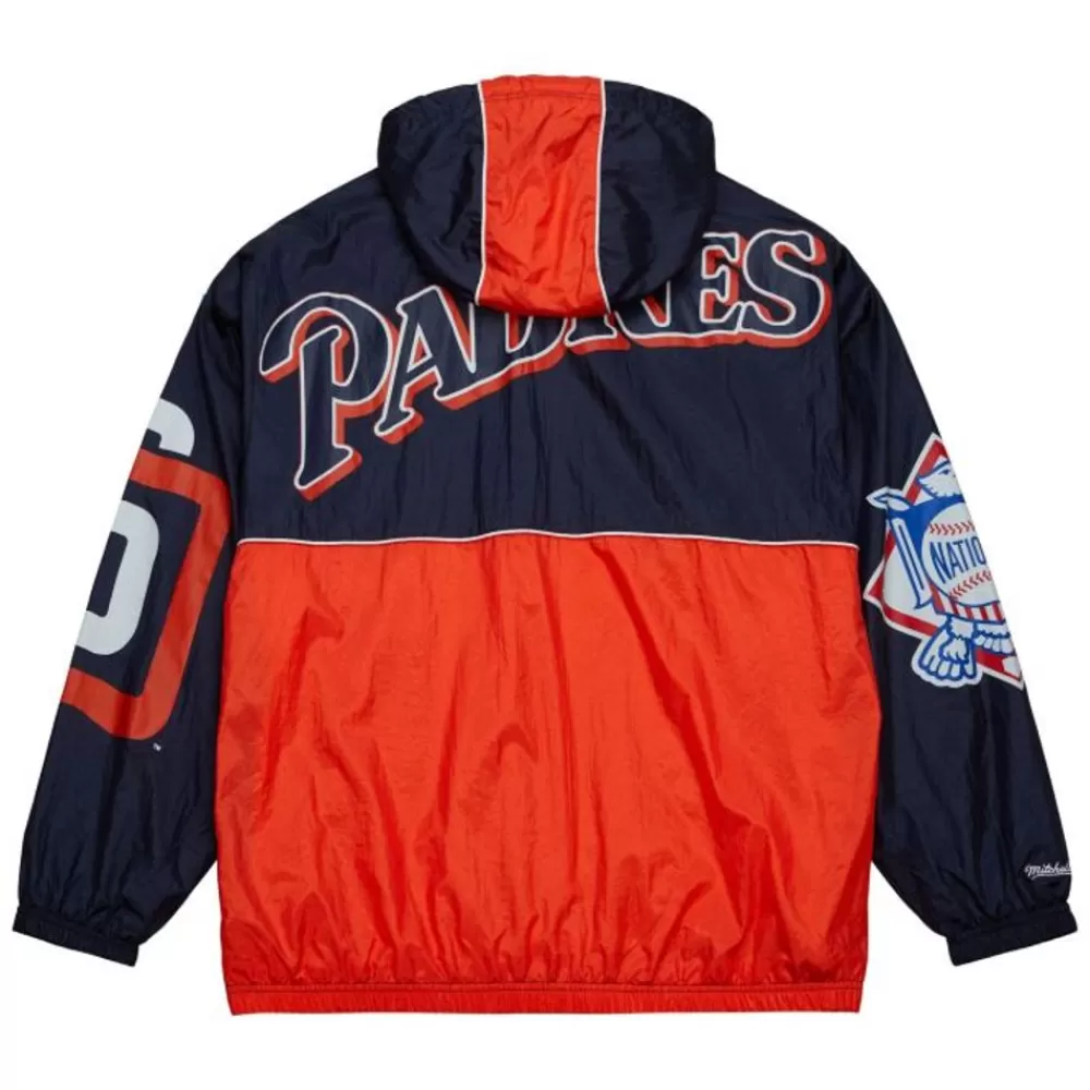 Apparel Mitchell & Ness Jackets & Outerwear-Team Og 2.0 Anorak Windbreaker San Diego Padres