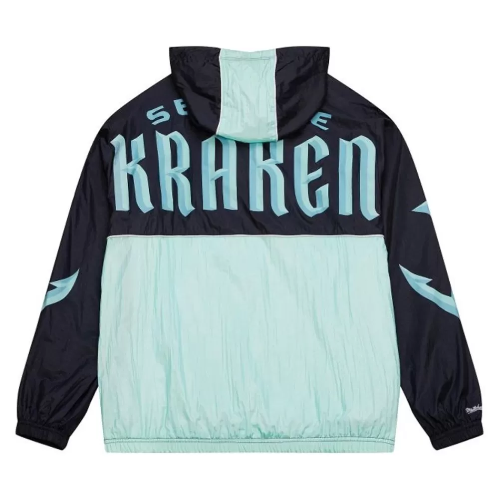 Apparel Mitchell & Ness Jackets & Outerwear-Team Og 2.0 Anorak Windbreaker Seattle Kraken