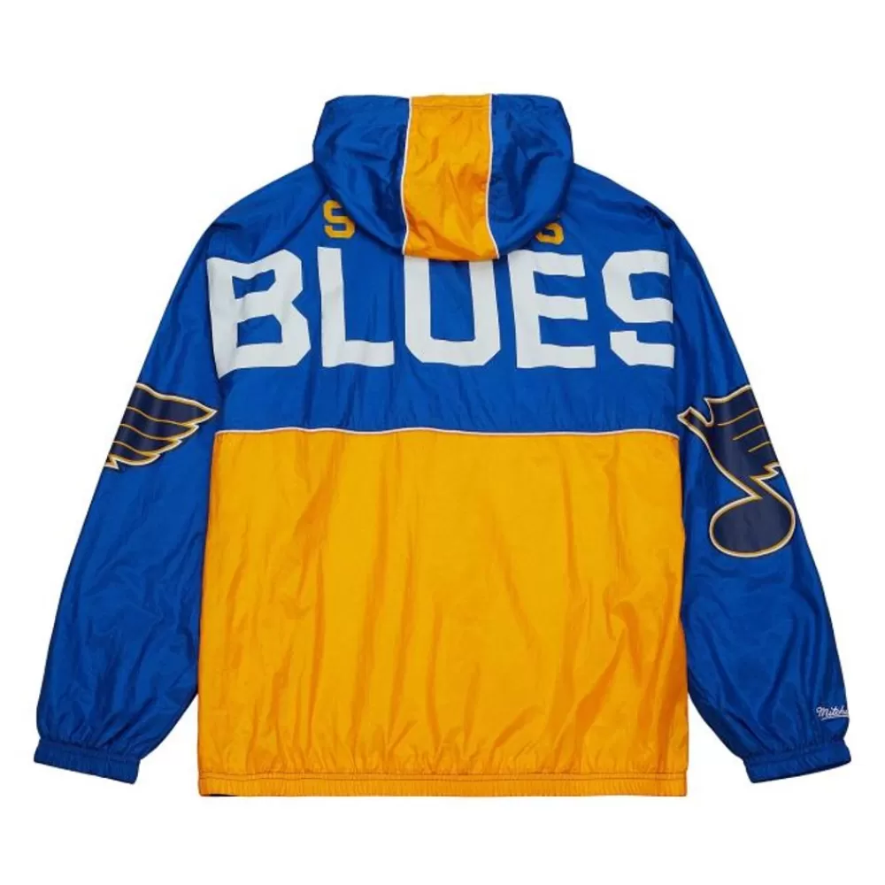 Apparel Mitchell & Ness Jackets & Outerwear-Team Og 2.0 Anorak Windbreaker St. Louis Blues