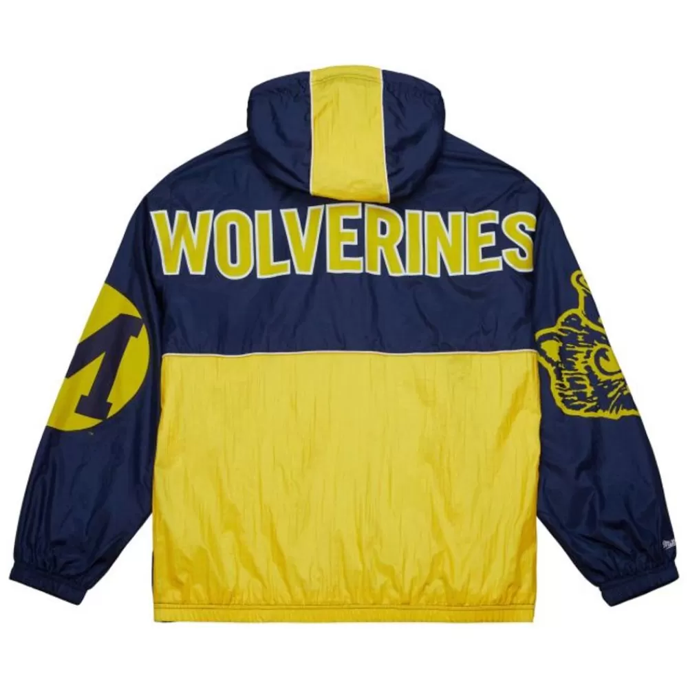 Apparel Mitchell & Ness Jackets & Outerwear-Team Og 2.0 Anorak Windbreaker University Of Michigan