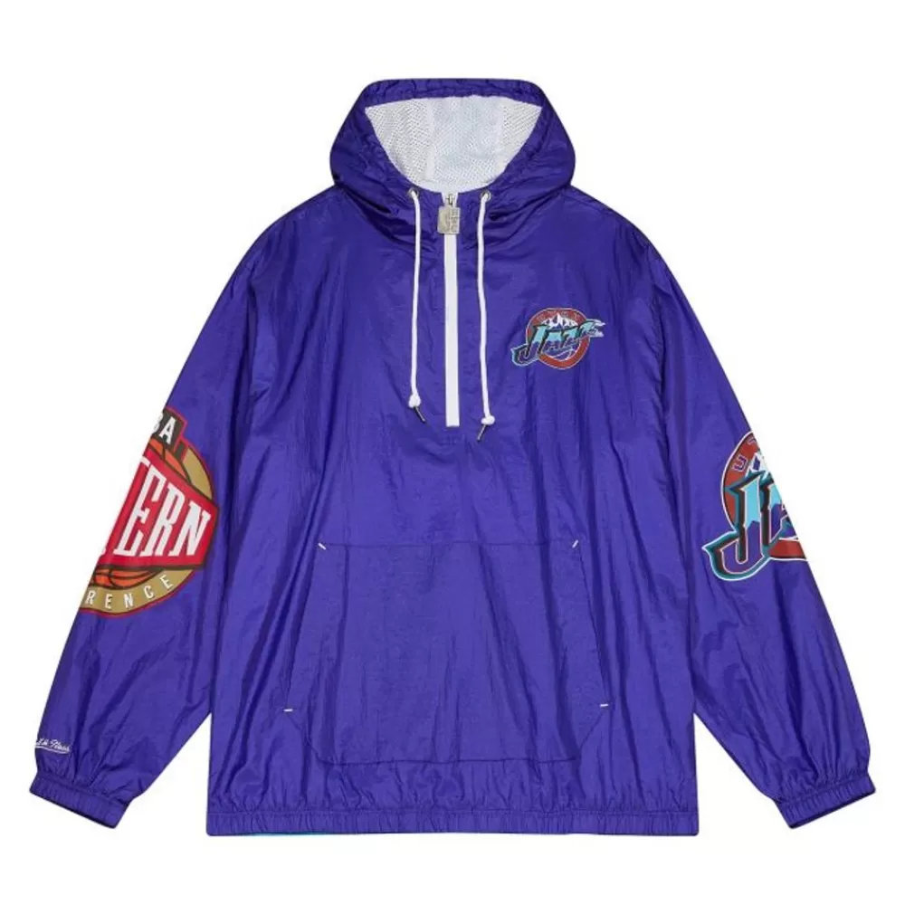 Apparel Mitchell & Ness Jackets & Outerwear-Team Og 2.0 Anorak Windbreaker Utah Jazz