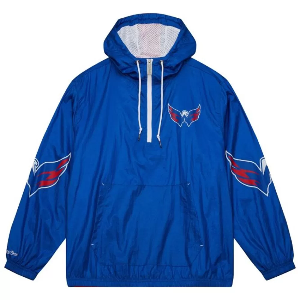 Apparel Mitchell & Ness Jackets & Outerwear-Team Og 2.0 Anorak Windbreaker Washington Capitals