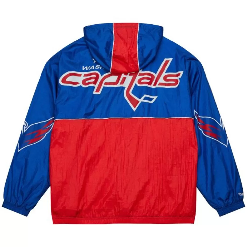 Apparel Mitchell & Ness Jackets & Outerwear-Team Og 2.0 Anorak Windbreaker Washington Capitals