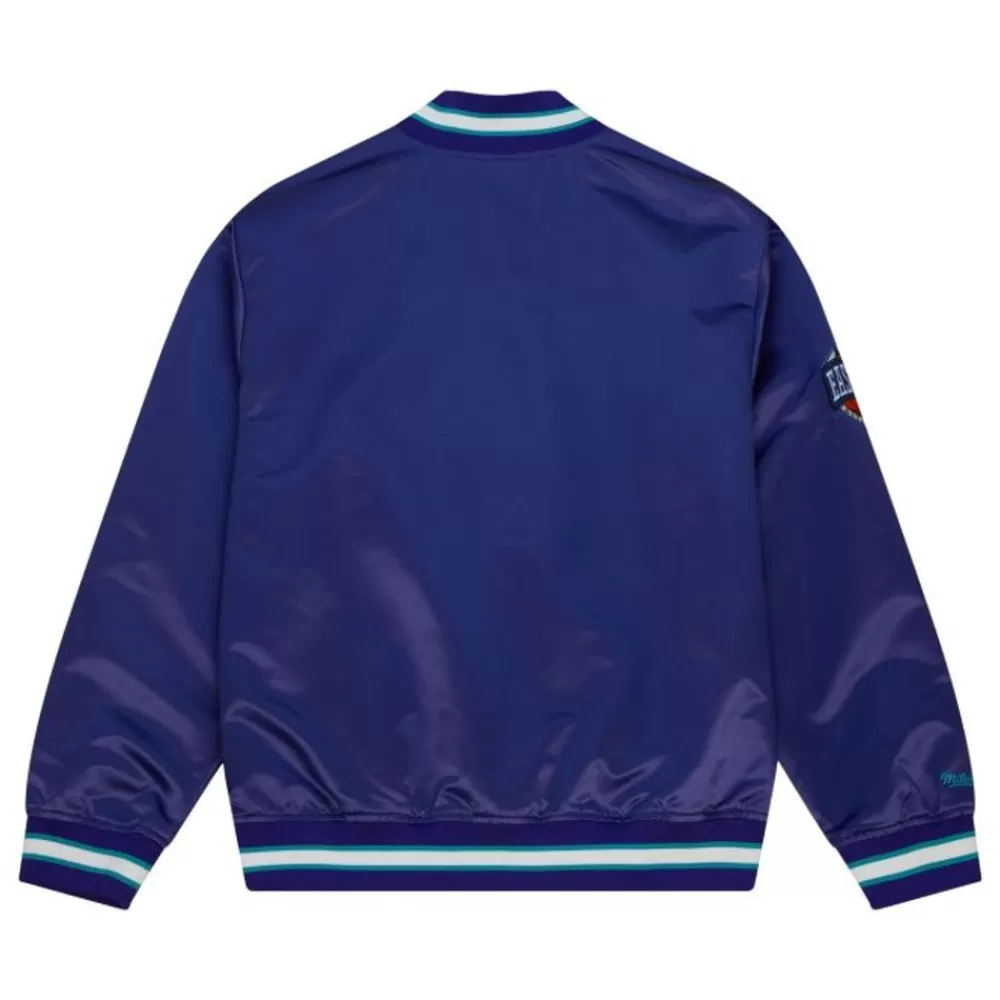 Apparel Mitchell & Ness Jackets & Outerwear-Team Og 2.0 Lightweight Satin Jacket Charlotte Hornets