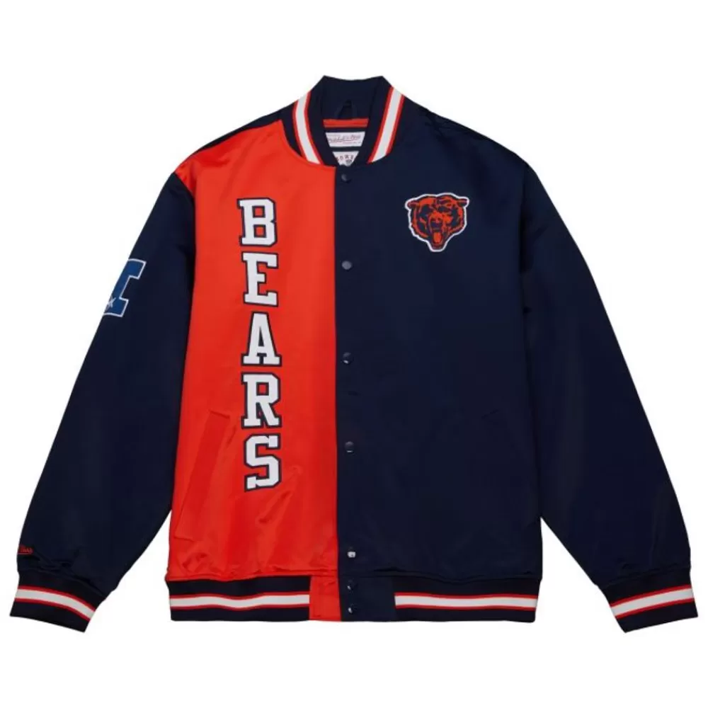 Apparel Mitchell & Ness Jackets & Outerwear-Team Og 2.0 Lightweight Satin Jacket Chicago Bears