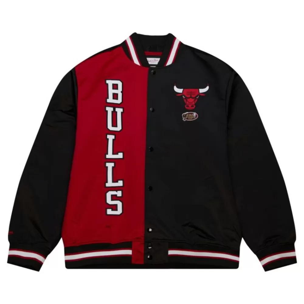 Apparel Mitchell & Ness Jackets & Outerwear-Team Og 2.0 Lightweight Satin Jacket Chicago Bulls