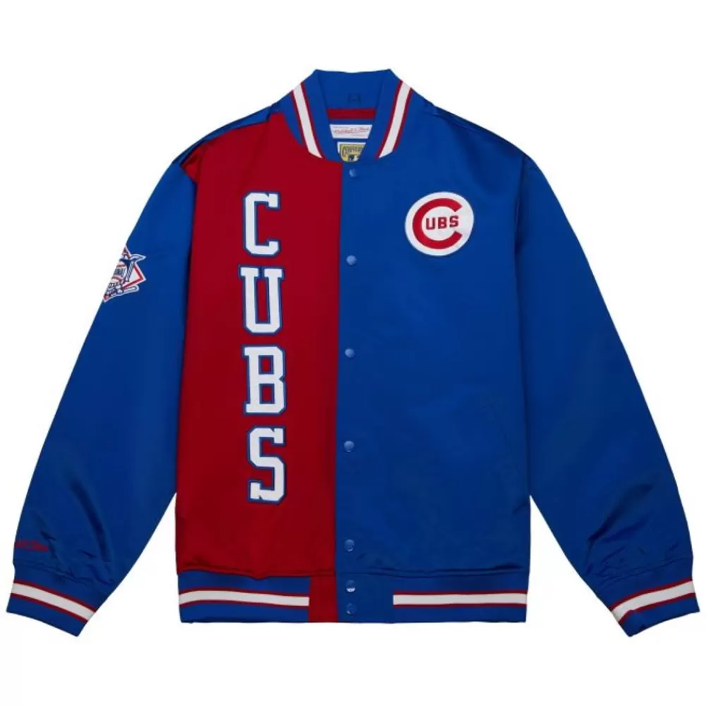 Apparel Mitchell & Ness Jackets & Outerwear-Team Og 2.0 Lightweight Satin Jacket Chicago Cubs