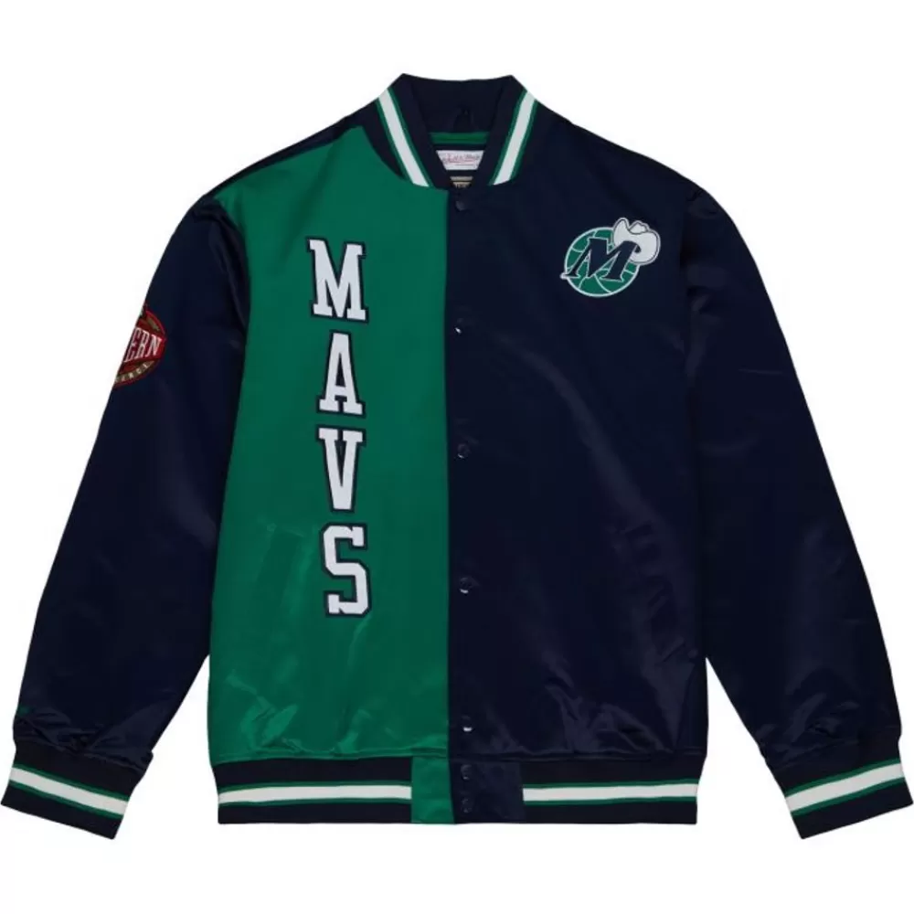 Apparel Mitchell & Ness Jackets & Outerwear-Team Og 2.0 Lightweight Satin Jacket Dallas Mavericks