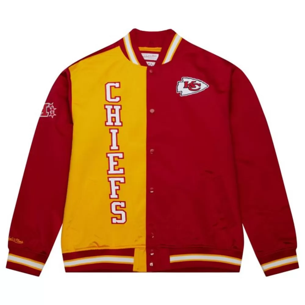 Apparel Mitchell & Ness Jackets & Outerwear-Team Og 2.0 Lightweight Satin Jacket Kansas City Chiefs