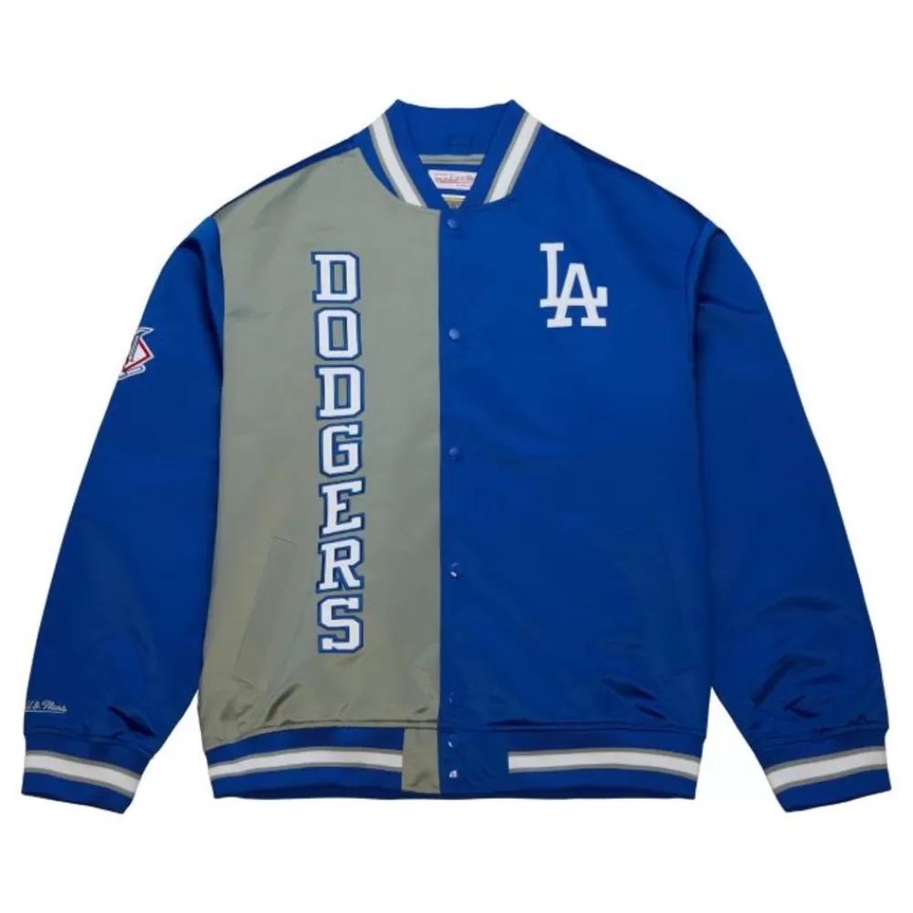 Apparel Mitchell & Ness Jackets & Outerwear-Team Og 2.0 Lightweight Satin Jacket Los Angeles Dodgers