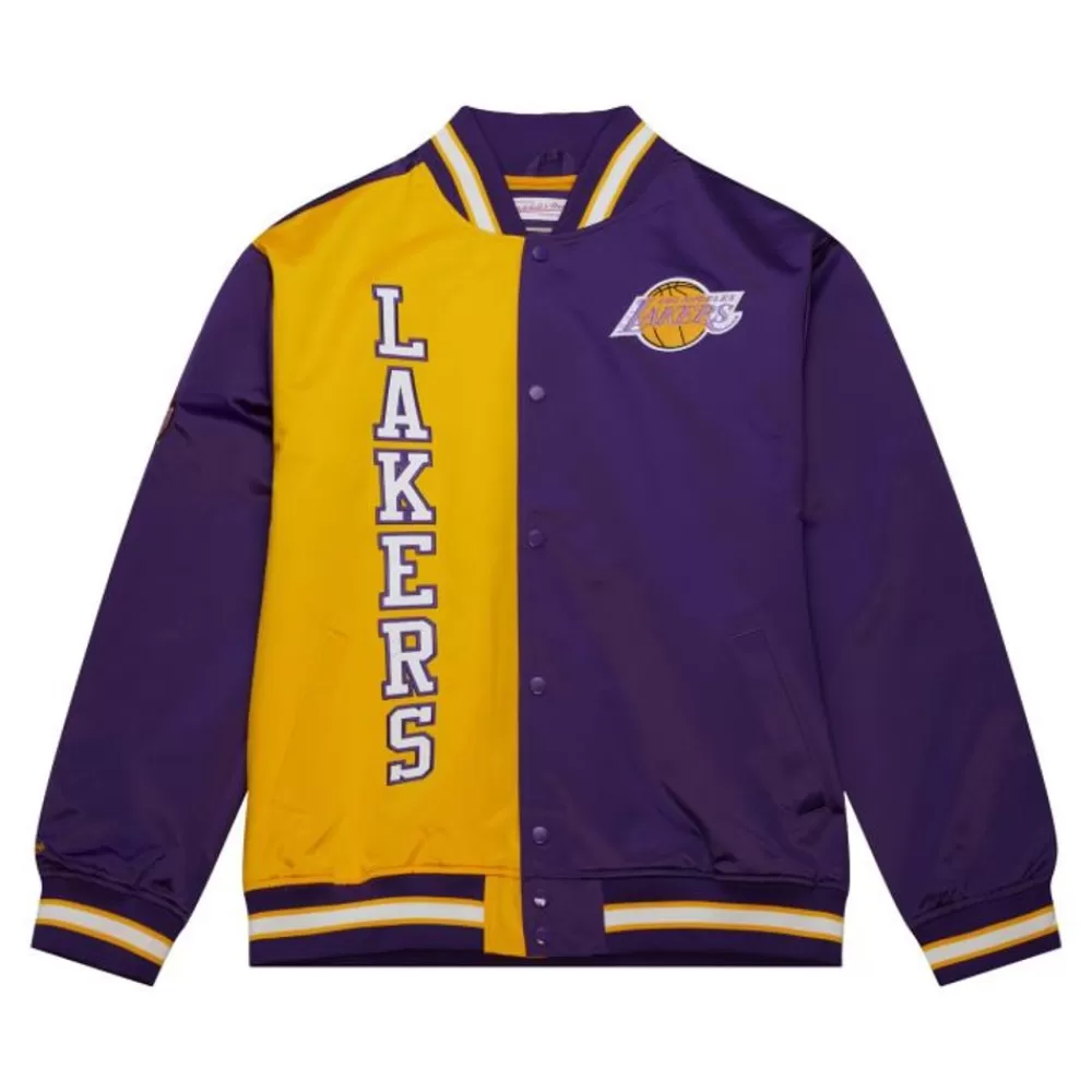 Apparel Mitchell & Ness Jackets & Outerwear-Team Og 2.0 Lightweight Satin Jacket Los Angeles Lakers