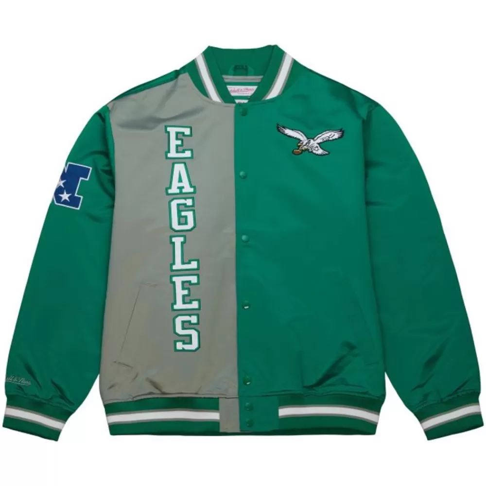 Apparel Mitchell & Ness Jackets & Outerwear-Team Og 2.0 Lightweight Satin Jacket Philadelphia Eagles