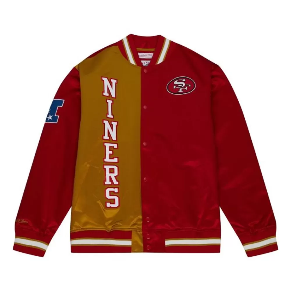 Apparel Mitchell & Ness Jackets & Outerwear-Team Og 2.0 Lightweight Satin Jacket San Francisco 49Ers