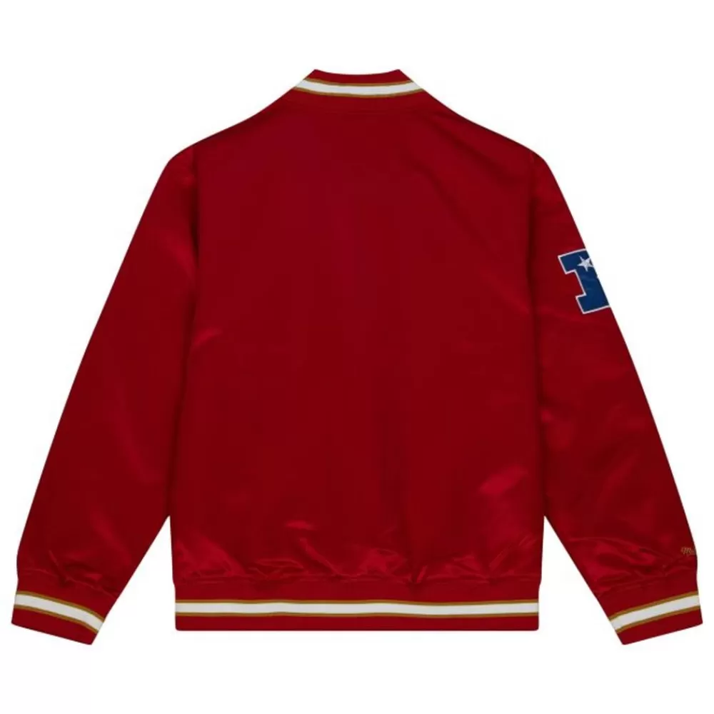 Apparel Mitchell & Ness Jackets & Outerwear-Team Og 2.0 Lightweight Satin Jacket San Francisco 49Ers