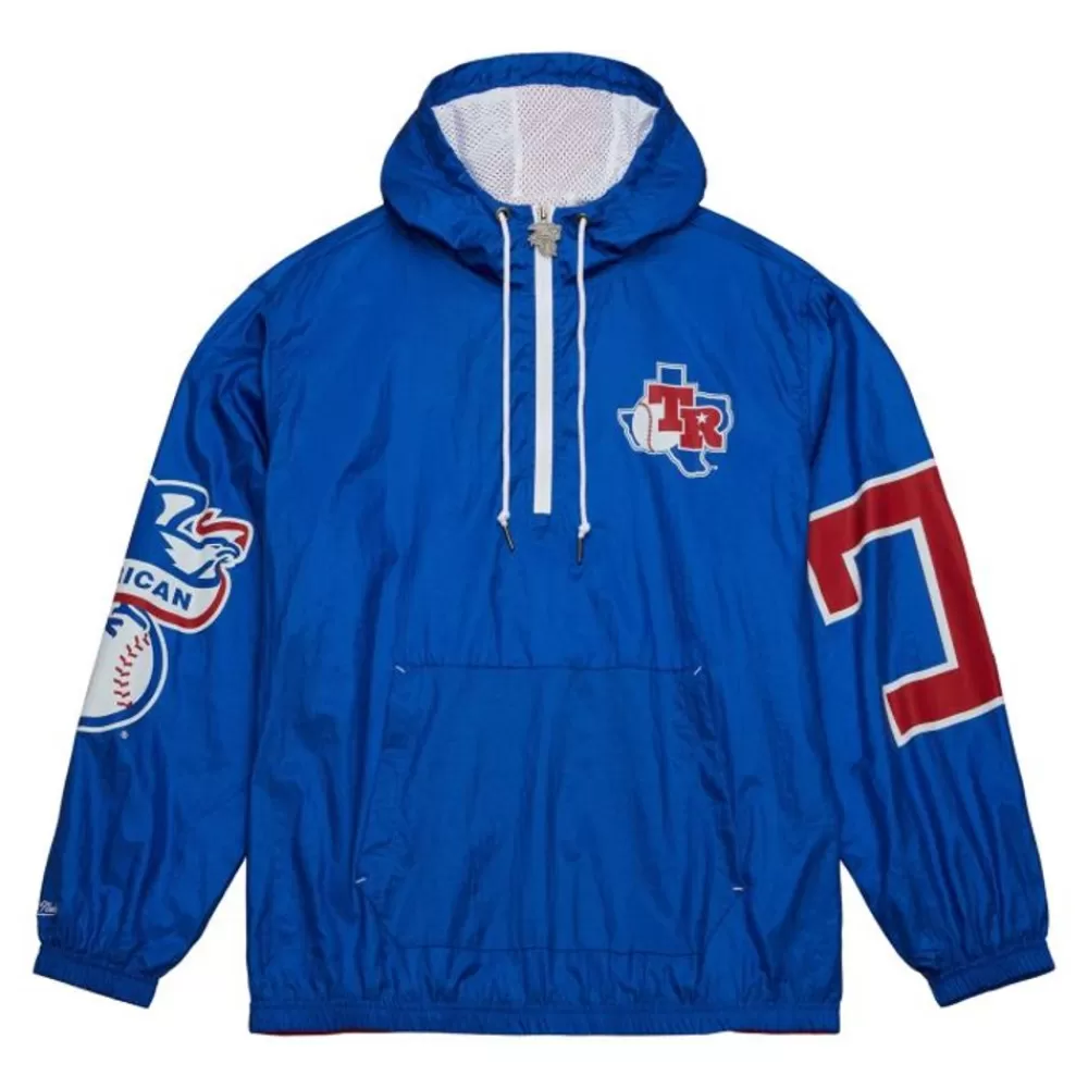 Apparel Mitchell & Ness Jackets & Outerwear-Team Og Anorak Windbreaker Texas Rangers