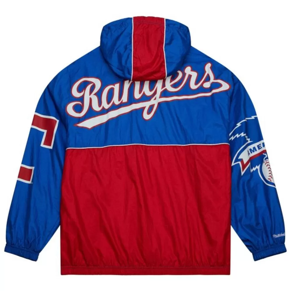 Apparel Mitchell & Ness Jackets & Outerwear-Team Og Anorak Windbreaker Texas Rangers