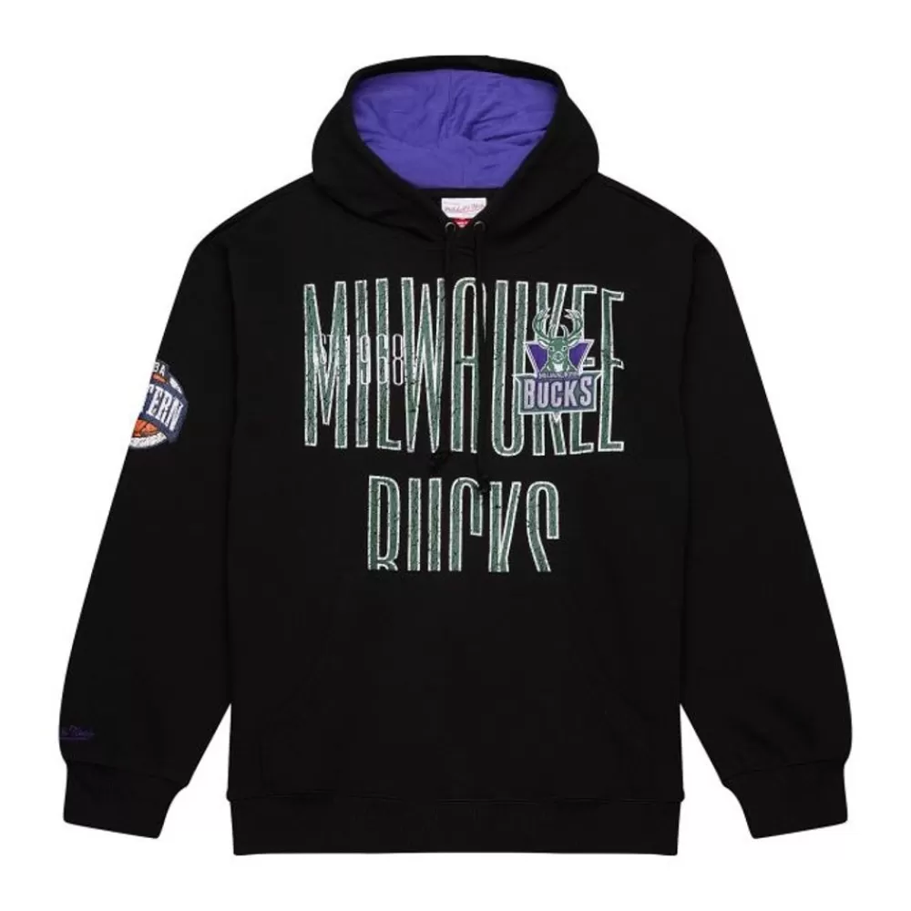 Apparel Mitchell & Ness Hoodies & Sweatshirts-Team Og Fleece 2.0 Milwaukee Bucks