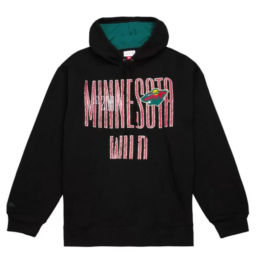 Apparel Mitchell & Ness Hoodies & Sweatshirts-Team Og Fleece 2.0 Minnesota Wild