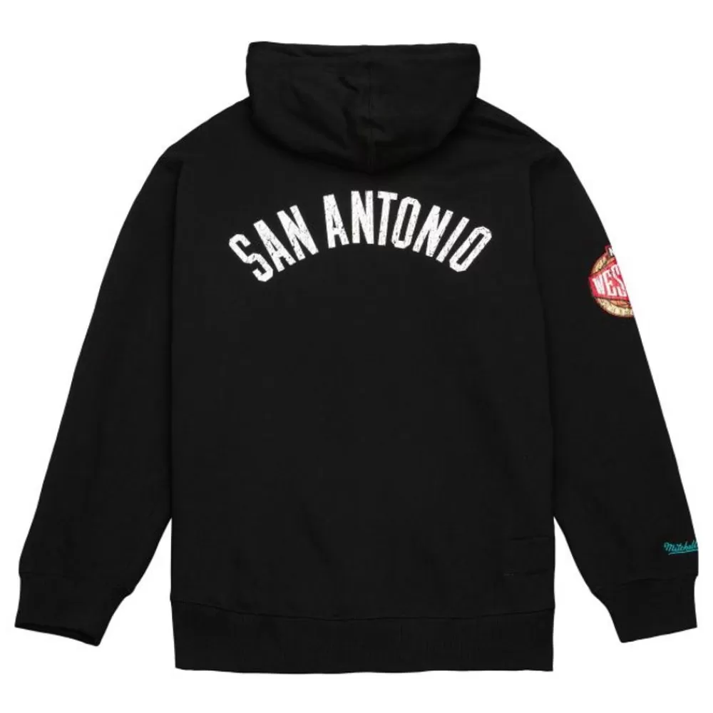 Apparel Mitchell & Ness Hoodies & Sweatshirts-Team Og Fleece 2.0 San Antonio Spurs