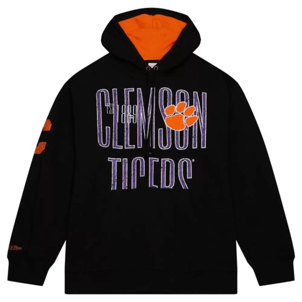 Apparel Mitchell & Ness Hoodies & Sweatshirts-Team Og Fleece Hoodie Clemson University
