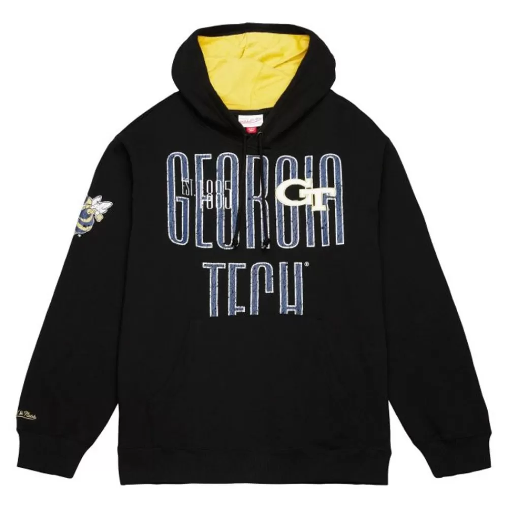 Apparel Mitchell & Ness Hoodies & Sweatshirts-Team Og Fleece Hoodie Georgia Tech
