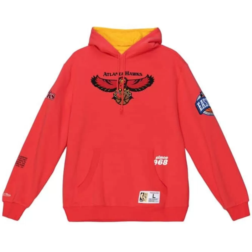 Apparel Mitchell & Ness Hoodies & Sweatshirts-Team Origins Fleece Hoody Atlanta Hawks