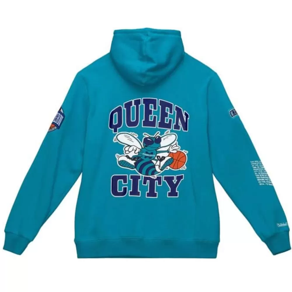 Apparel Mitchell & Ness Hoodies & Sweatshirts-Team Origins Fleece Hoody Charlotte Hornets