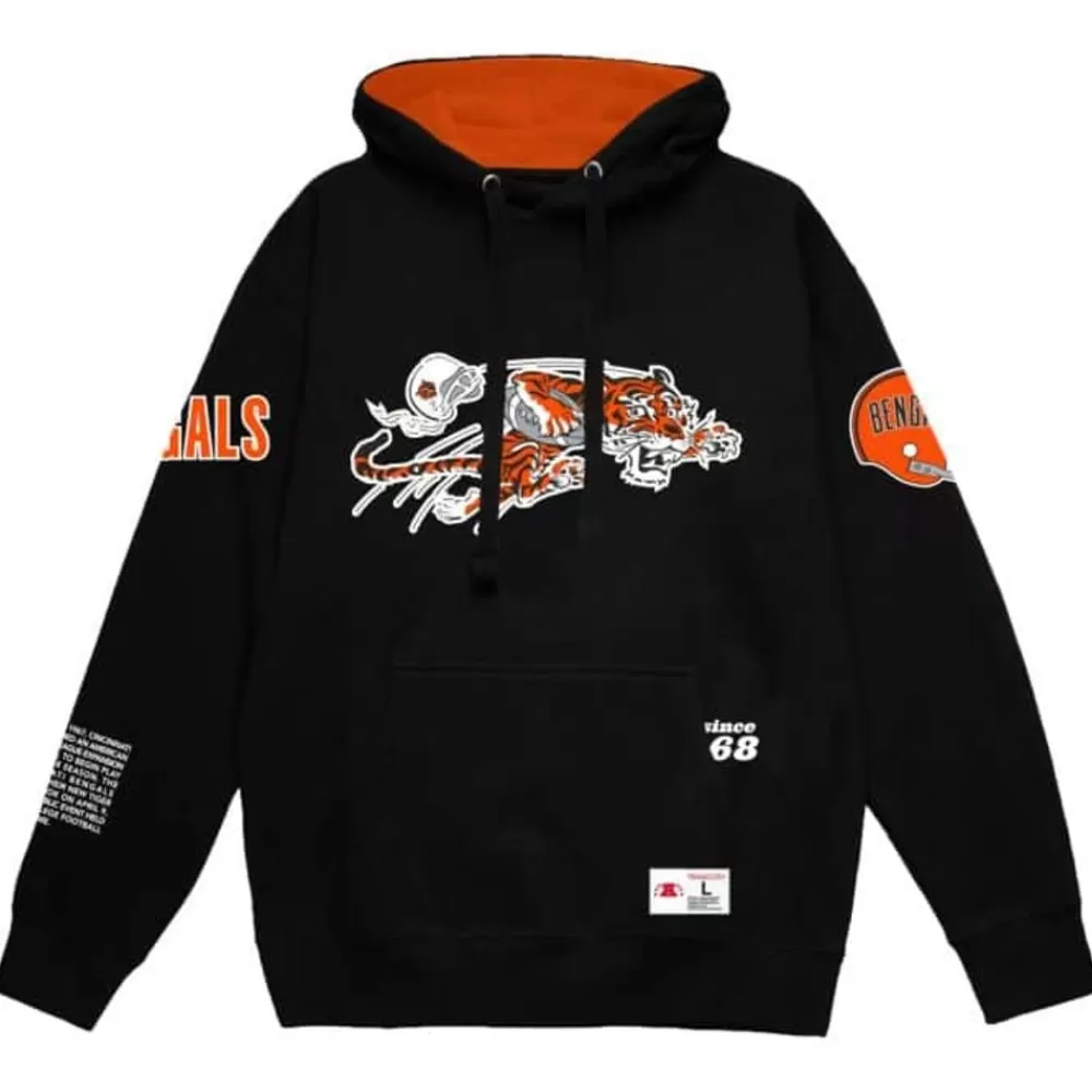 Apparel Mitchell & Ness Hoodies & Sweatshirts-Team Origins Fleece Hoody Cincinnati Bengals