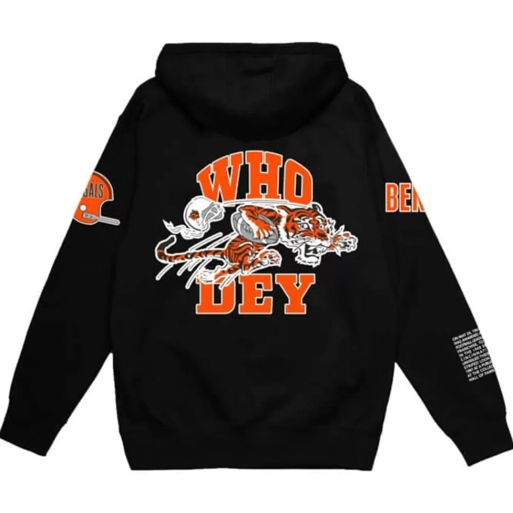 Apparel Mitchell & Ness Hoodies & Sweatshirts-Team Origins Fleece Hoody Cincinnati Bengals