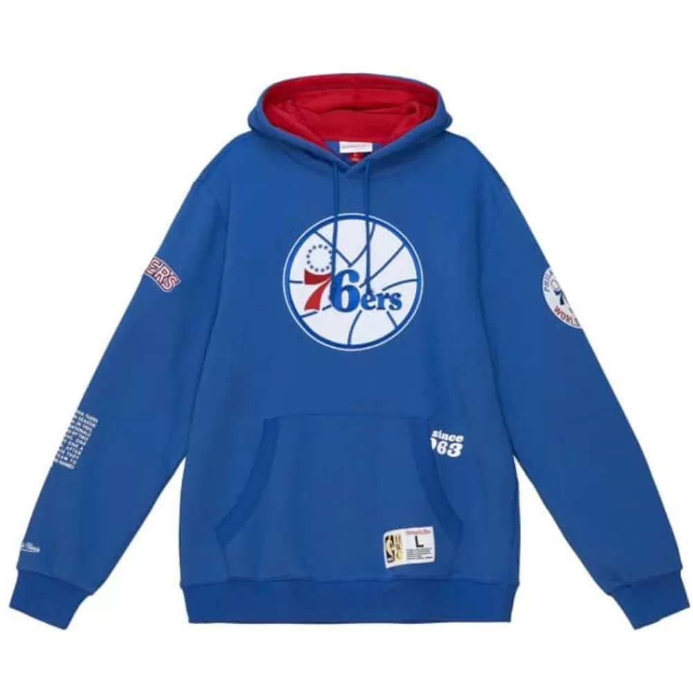 Apparel Mitchell & Ness Hoodies & Sweatshirts-Team Origins Fleece Hoody Philadelphia 76Ers