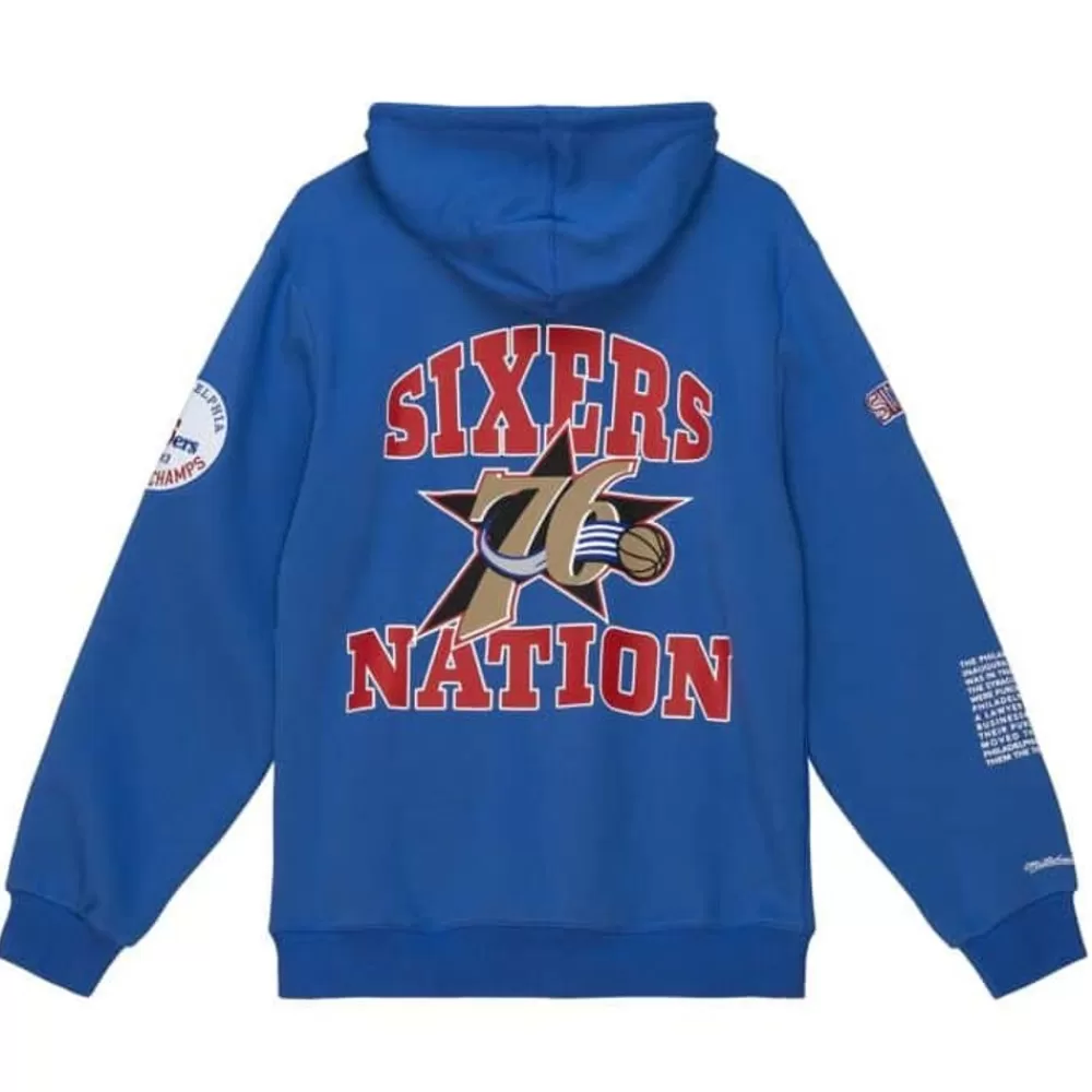 Apparel Mitchell & Ness Hoodies & Sweatshirts-Team Origins Fleece Hoody Philadelphia 76Ers