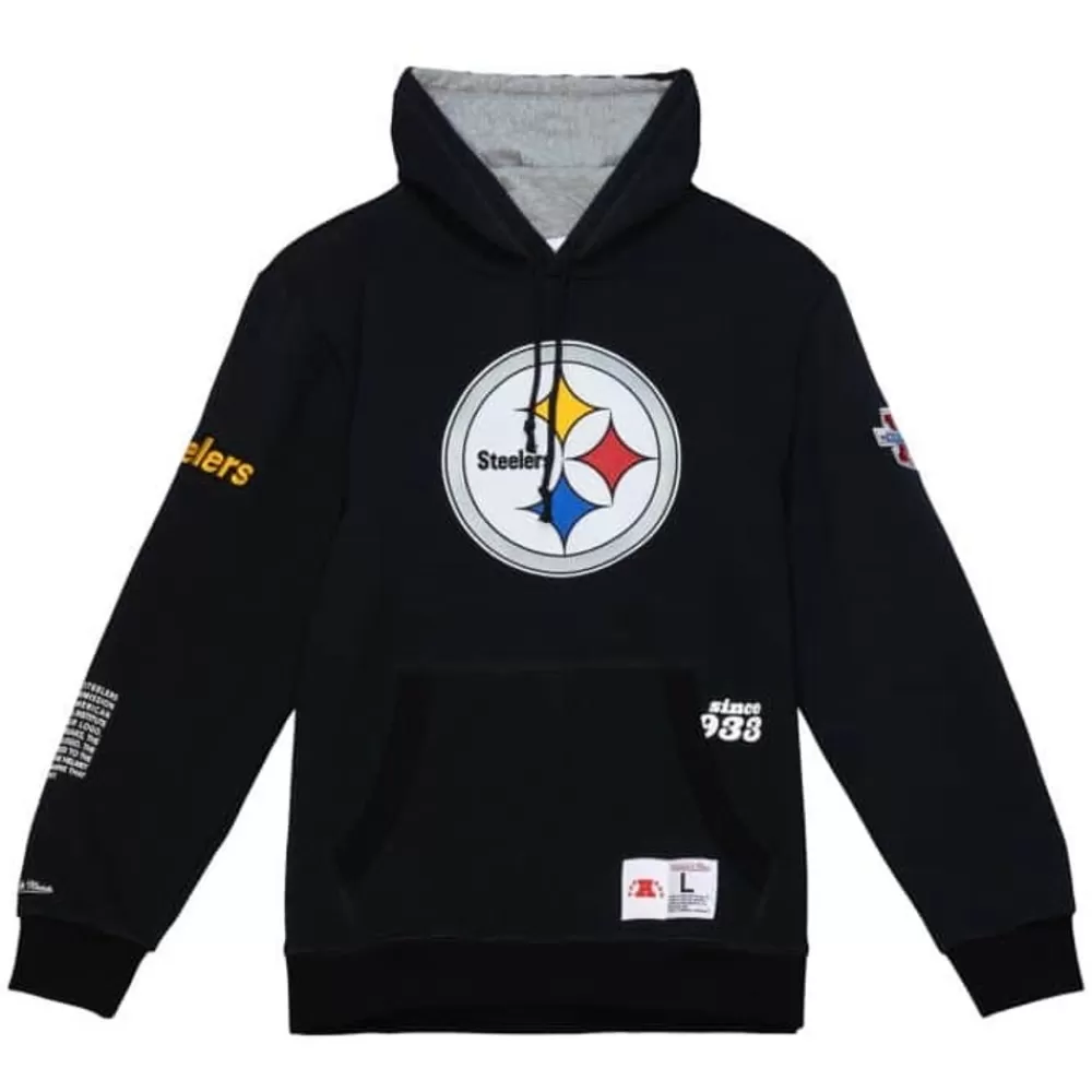 Apparel Mitchell & Ness Hoodies & Sweatshirts-Team Origins Fleece Hoody Pittsburgh Steelers