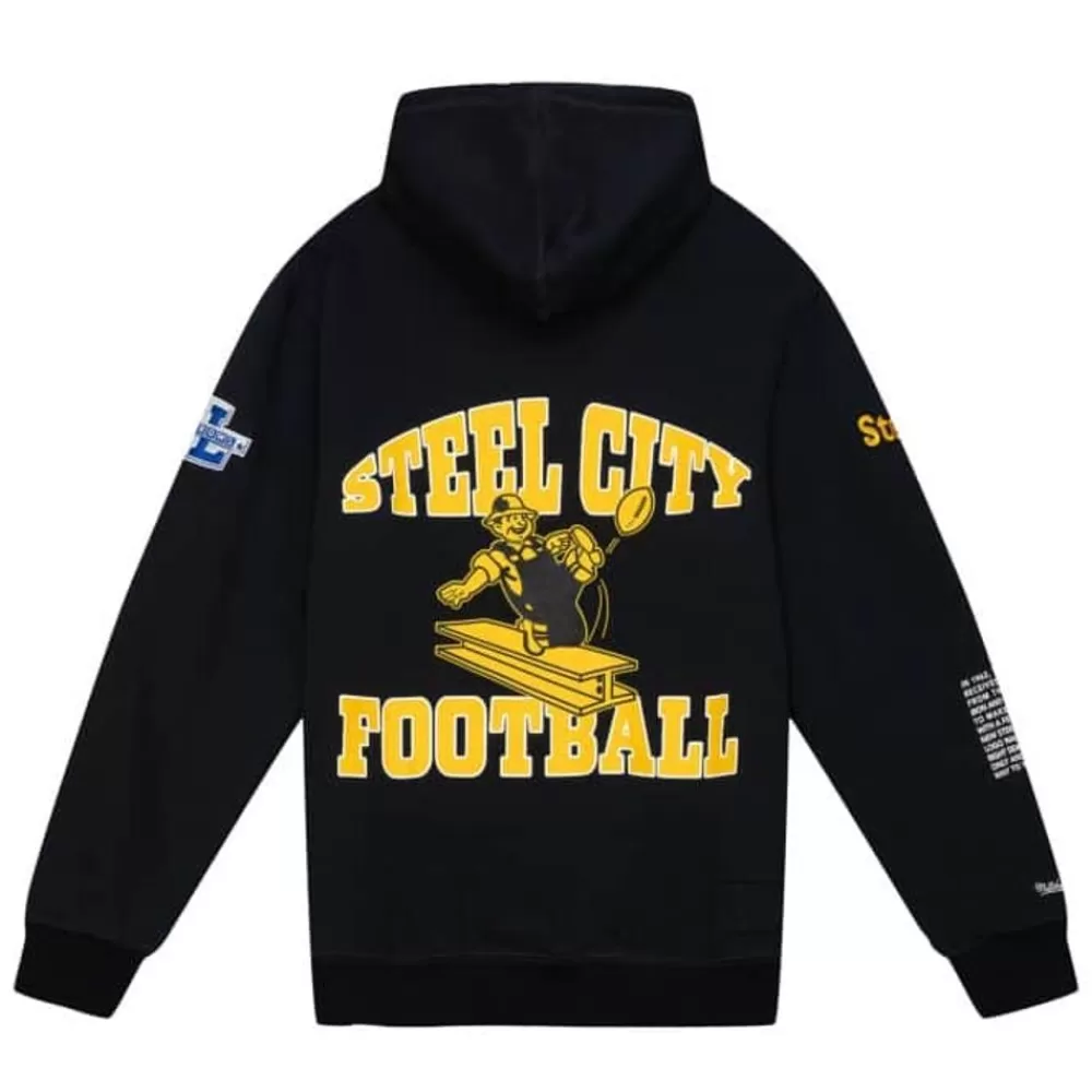 Apparel Mitchell & Ness Hoodies & Sweatshirts-Team Origins Fleece Hoody Pittsburgh Steelers