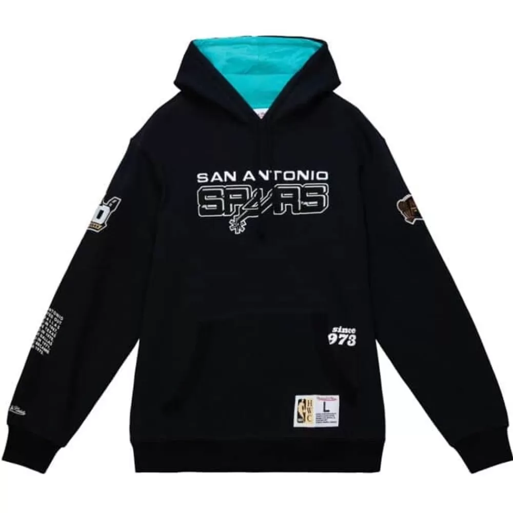 Apparel Mitchell & Ness Hoodies & Sweatshirts-Team Origins Fleece Hoody San Antonio Spurs