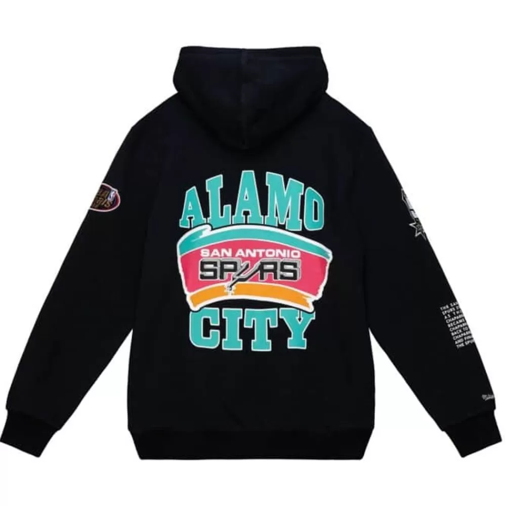 Apparel Mitchell & Ness Hoodies & Sweatshirts-Team Origins Fleece Hoody San Antonio Spurs