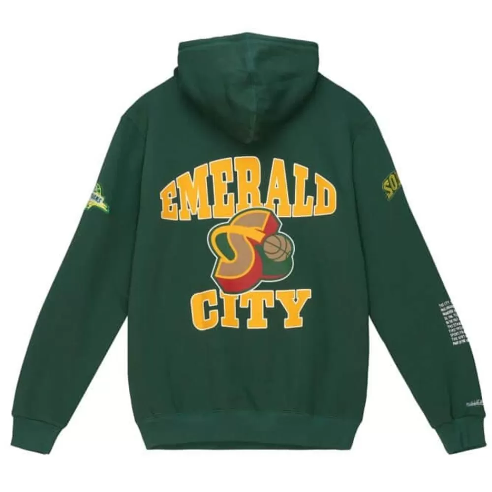 Apparel Mitchell & Ness Hoodies & Sweatshirts-Team Origins Fleece Hoody Seattle Supersonics