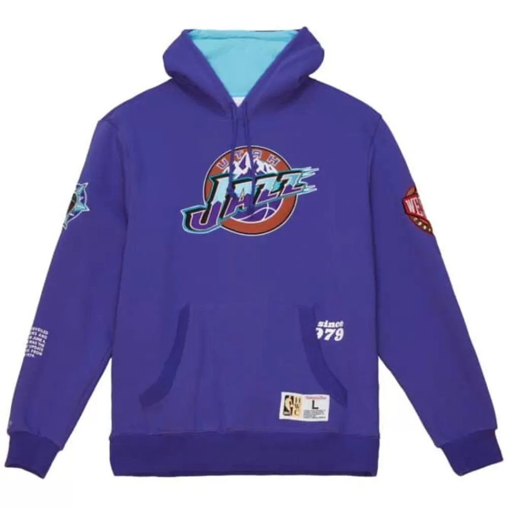 Apparel Mitchell & Ness Hoodies & Sweatshirts-Team Origins Fleece Hoody Utah Jazz