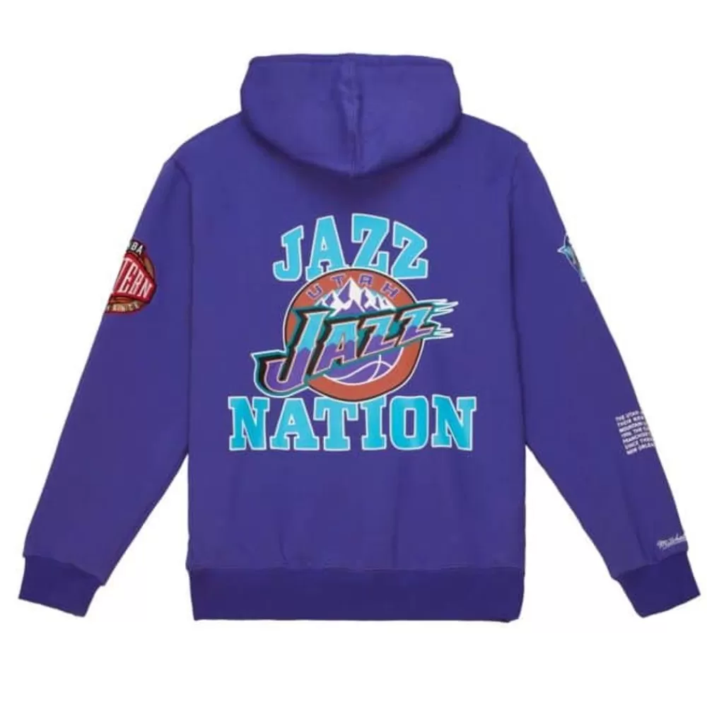 Apparel Mitchell & Ness Hoodies & Sweatshirts-Team Origins Fleece Hoody Utah Jazz
